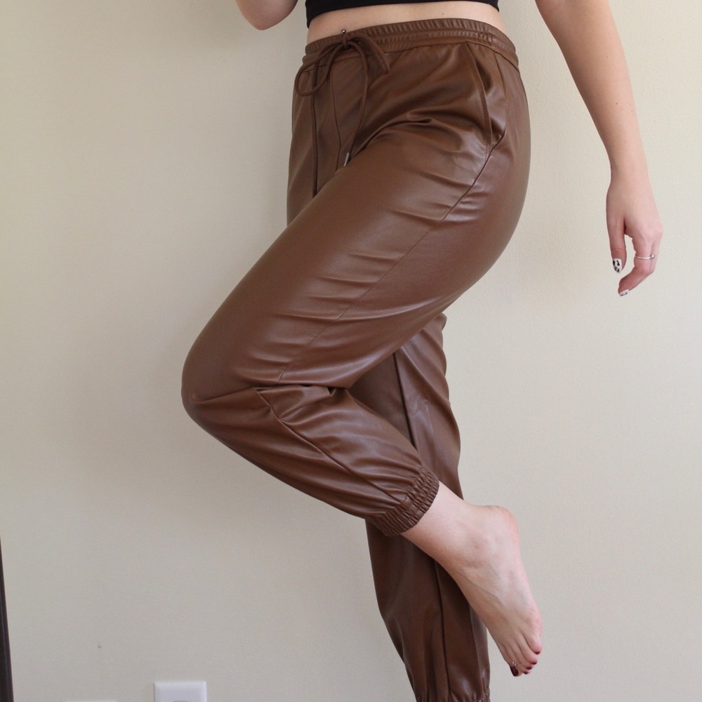 A New Day Faux Leather Joggers